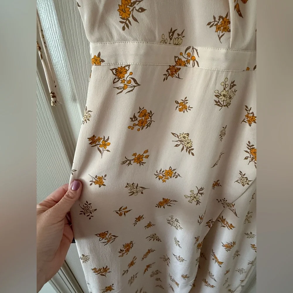 Madewell Field Bouquet Floral Silk Maxi Dress